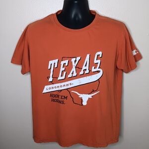 Vintage 90s Texas Longhorns Adult Medium T-shirt Orange Tee Starter Distressed